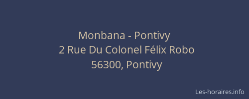 Monbana - Pontivy
