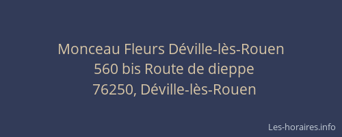 Monceau Fleurs Déville-lès-Rouen