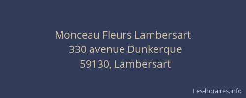 Monceau Fleurs Lambersart