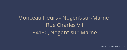 Monceau Fleurs - Nogent-sur-Marne