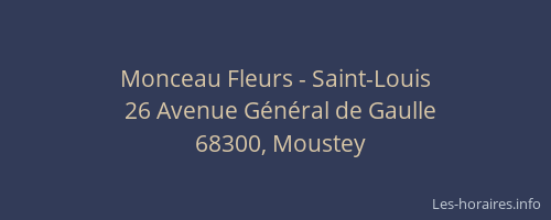 Monceau Fleurs - Saint-Louis