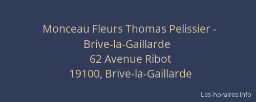 Monceau Fleurs Thomas Pelissier - Brive-la-Gaillarde