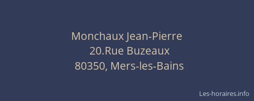 Monchaux Jean-Pierre