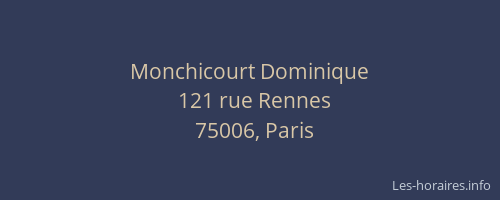 Monchicourt Dominique