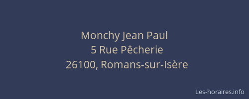 Monchy Jean Paul