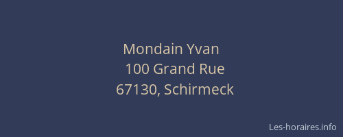 Mondain Yvan