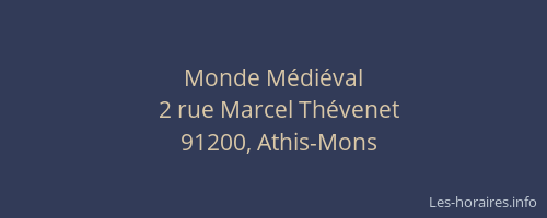 Monde Médiéval