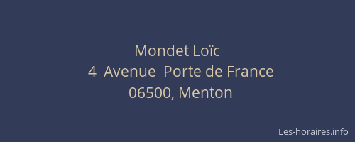Mondet Loïc