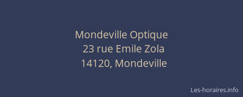 Mondeville Optique