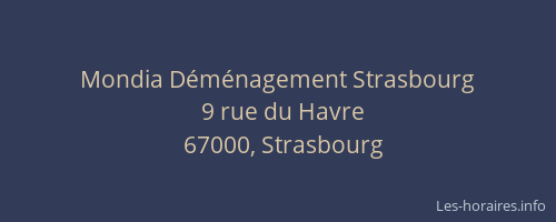 Mondia Déménagement Strasbourg