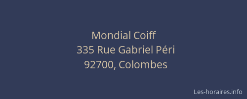 Mondial Coiff