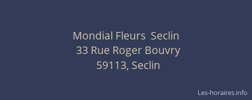 Mondial Fleurs  Seclin