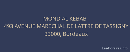 MONDIAL KEBAB