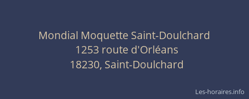Mondial Moquette Saint-Doulchard