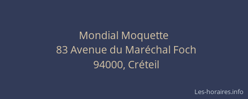 Mondial Moquette
