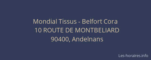 Mondial Tissus - Belfort Cora