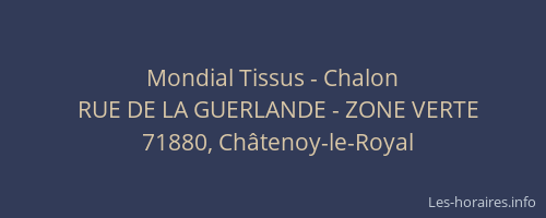 Mondial Tissus - Chalon