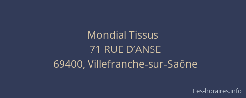 Mondial Tissus
