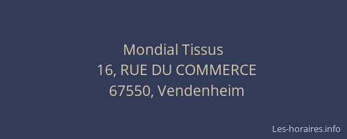 Mondial Tissus