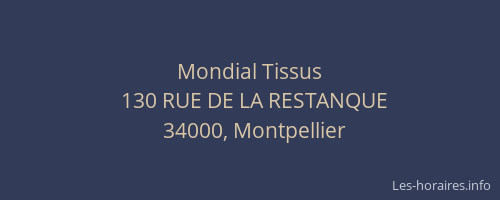Mondial Tissus