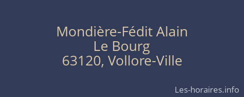 Mondière-Fédit Alain