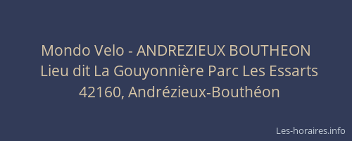 Mondo Velo - ANDREZIEUX BOUTHEON