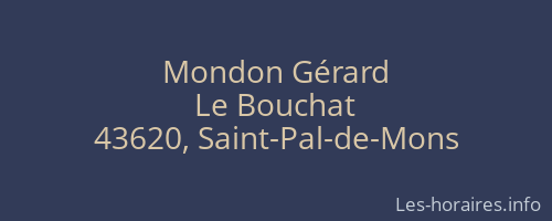 Mondon Gérard