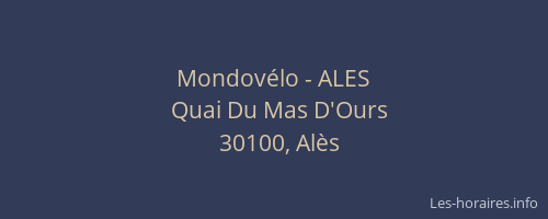 Mondov&eacute;lo - ALES
