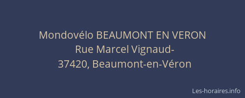 Mondov&eacute;lo BEAUMONT EN VERON