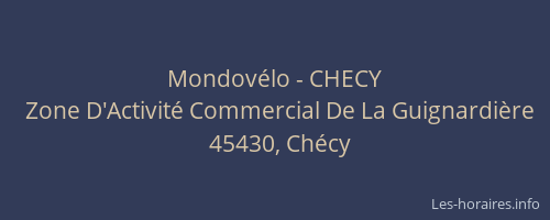Mondovélo - CHECY