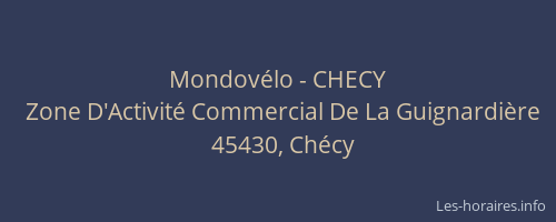 Mondov&eacute;lo - CHECY