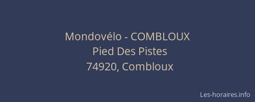 Mondov&eacute;lo - COMBLOUX