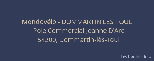 Mondov&eacute;lo - DOMMARTIN LES TOUL