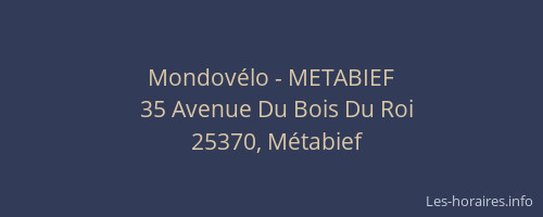 Mondov&eacute;lo - METABIEF
