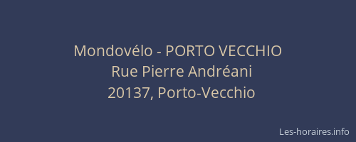 Mondov&eacute;lo - PORTO VECCHIO