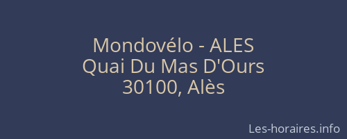 Mondovélo - ALES