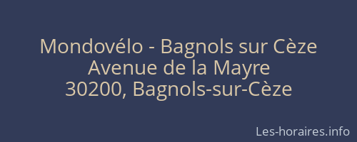 Mondovélo - Bagnols sur Cèze