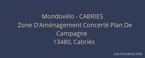 Mondovélo - CABRIES