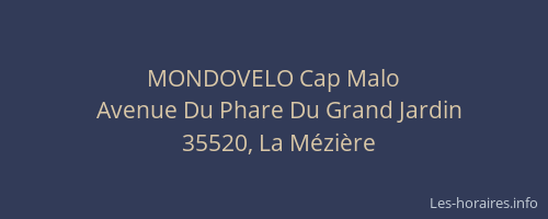 MONDOVELO Cap Malo