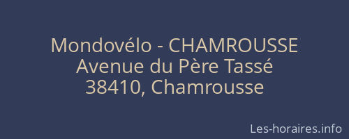 Mondovélo - CHAMROUSSE