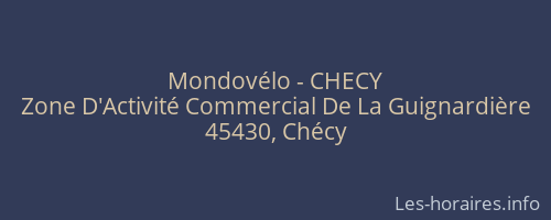 Mondovélo - CHECY