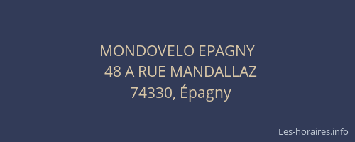 MONDOVELO EPAGNY