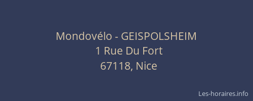 Mondovélo - GEISPOLSHEIM