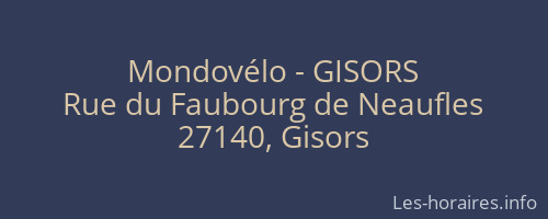 Mondovélo - GISORS