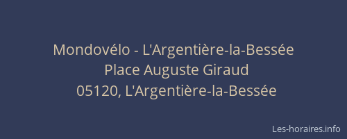 Mondovélo - L'Argentière-la-Bessée