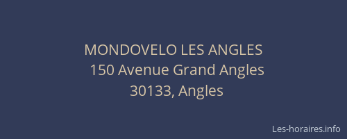 MONDOVELO LES ANGLES