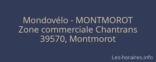 Mondovélo - MONTMOROT