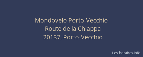 Mondovelo Porto-Vecchio