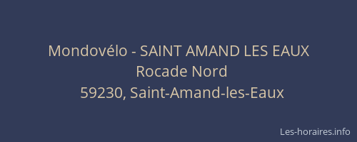 Mondovélo - SAINT AMAND LES EAUX