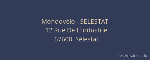 Mondovélo - SELESTAT